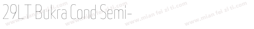29LT Bukra Cond Semi字体转换